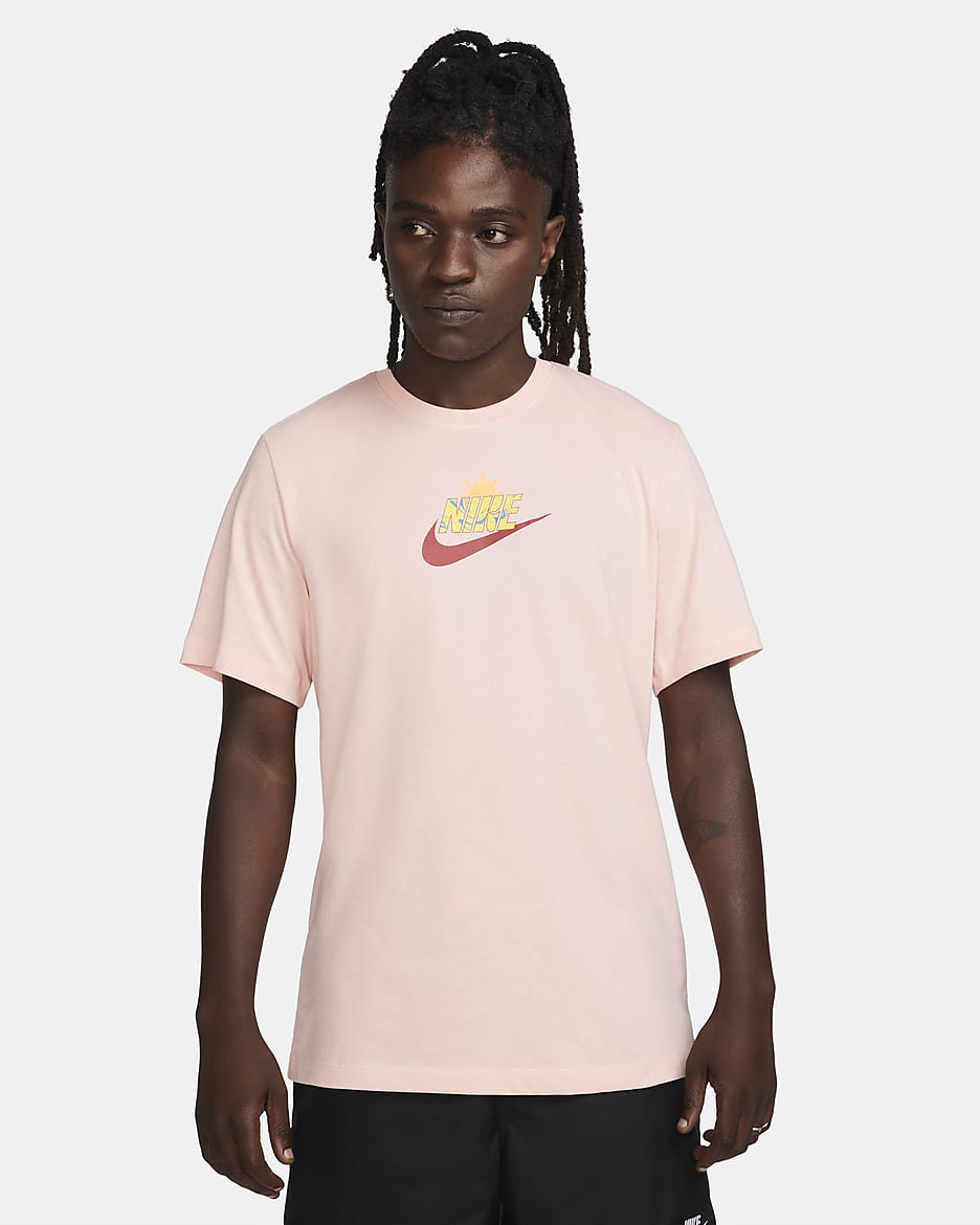 Coral pink nike shirt online